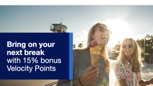 Earn 15% bonus Velocity Points with American Express