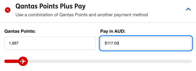 qantas points plus pay conversion